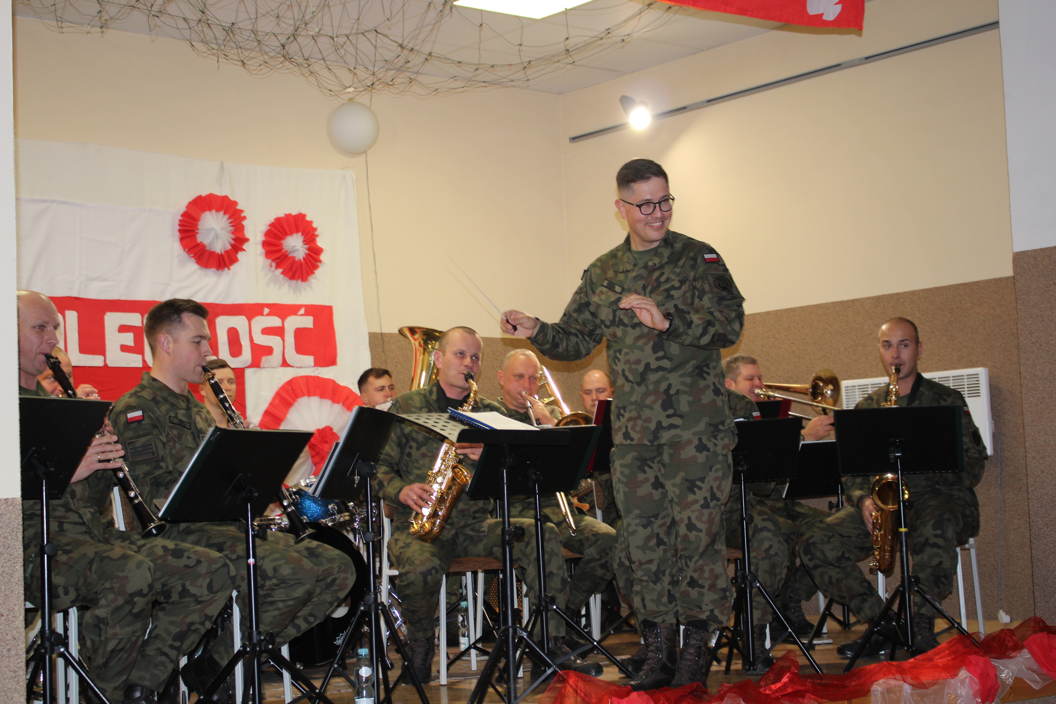 Ilustracja do informacji: Wojskowi muzycy z koncertem w Siodle